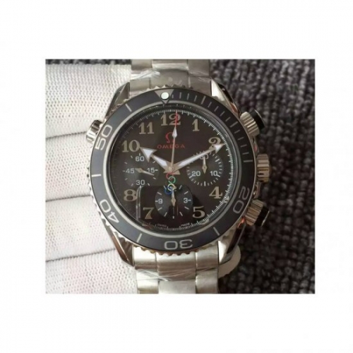 Omega Seamaster Planet Ocean Chronograph Olympics Stainless Stee