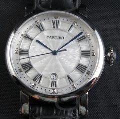 Cartier Rotonde 42MM Rose Gold White Dial Swiss 2824-2