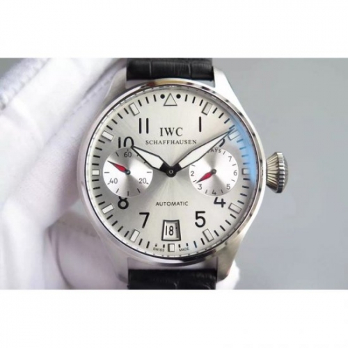 IWC Big Pilot IW500910 Power Reserve Stainless Steel White Dial