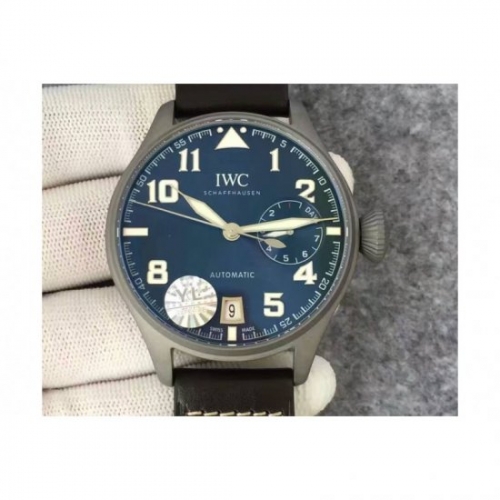 IWC Big Pilot IW5009 YL Stainless Steel Blasted Blue Dial Stainl