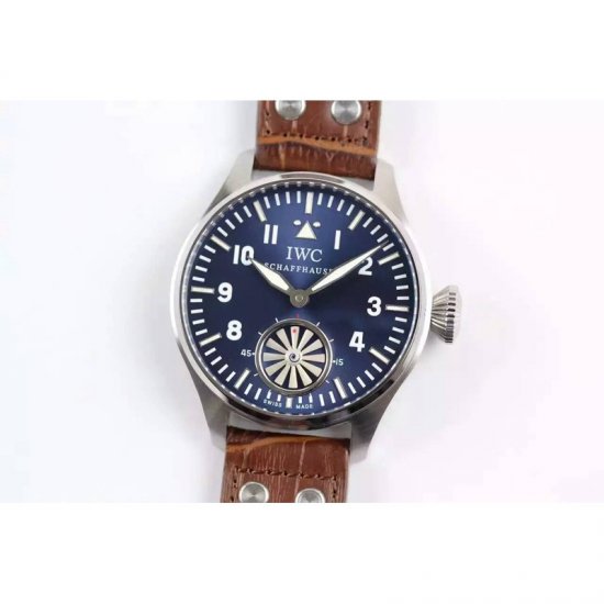 IWC Big Pilot Markus Buhler IW5003 Stainless Steel Blue Dial Swi