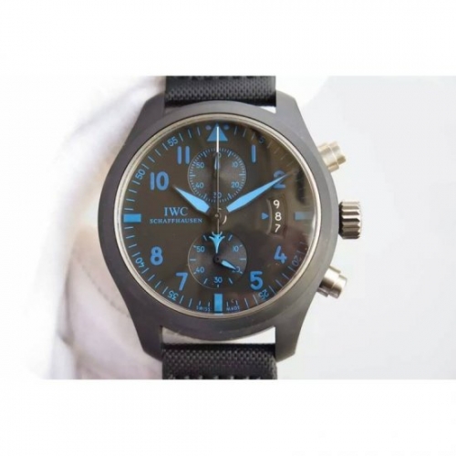 IWC Big Pilot Top Gun Chronograph IW388003 Ceramic Black Dial Sw