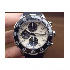 IWC Aquatimer IW3767 Stainless Steel White Dial Swiss 7750