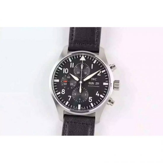 IWC Pilot Chronograph IW377709 Stainless Steel Black Dial Swiss