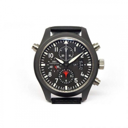 IWC Pilot Top Gun Double Chronograph IW379901 Ceramic Black Dial