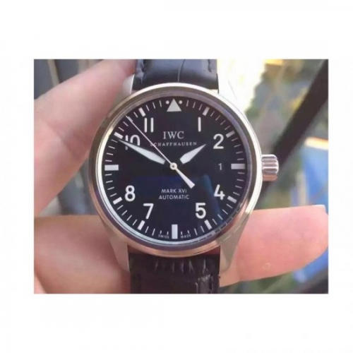 IWC Pilot Mark XVI IW3255 Stainless Steel Black Dial Swiss 2892