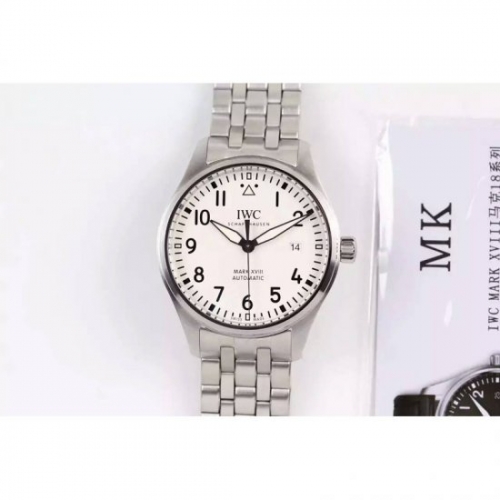 IWC Pilot Mark XVIII IW327001 Stainless Steel White Dial Swiss 2