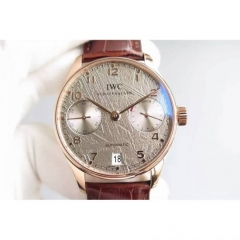 IWC Portuguese IW5001 Rose Gold Gray Dial Swiss 52010