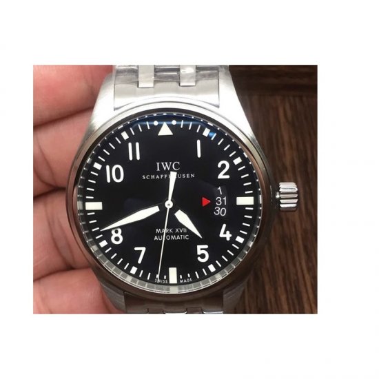 IWC Pilot Mark XVII Fliegeruhr IW326504 Stainless Steel Black Di