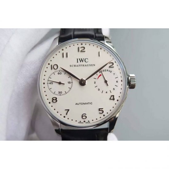 IWC Portuguese IW5001 Stainless Steel White Dial Swiss 52010