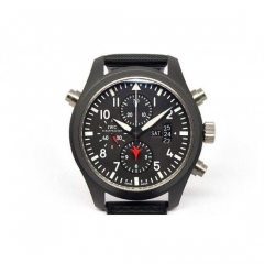 IWC Pilot Top Gun Double Chronograph IW379901 Ceramic Black Dial