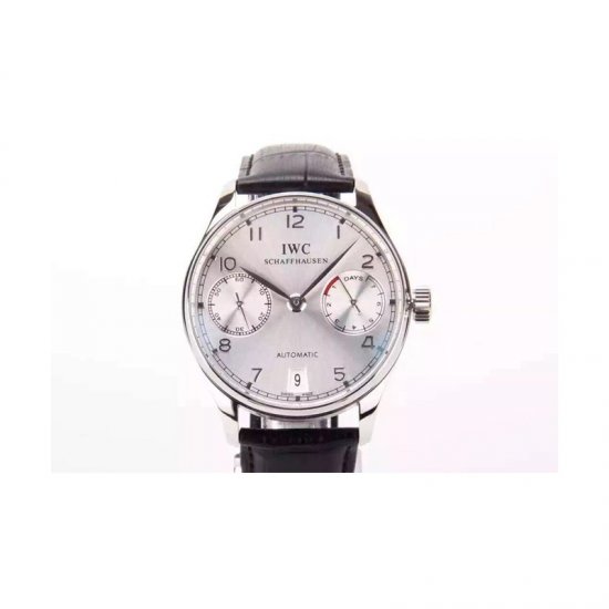 IWC Portuguese IW5007 Power Reserve Stainless Steel White Dial S