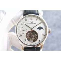 IWC Portuguese Regulateur Tourbillon Stainless Steel White Dial