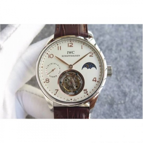 IWC Portuguese Regulateur Tourbillon Stainless Steel White Dial