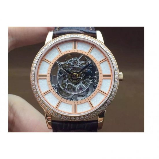 Jaeger-LeCoultre Master Ultra Thin Rose Gold & Diamonds Skel