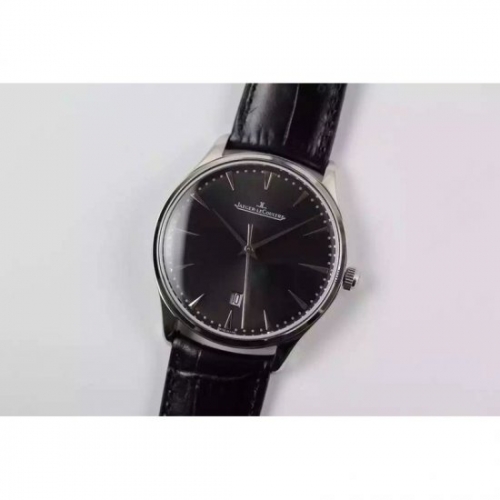 Jaeger-LeCoultre Master Ultra Thin Date Stainless Steel Black Di