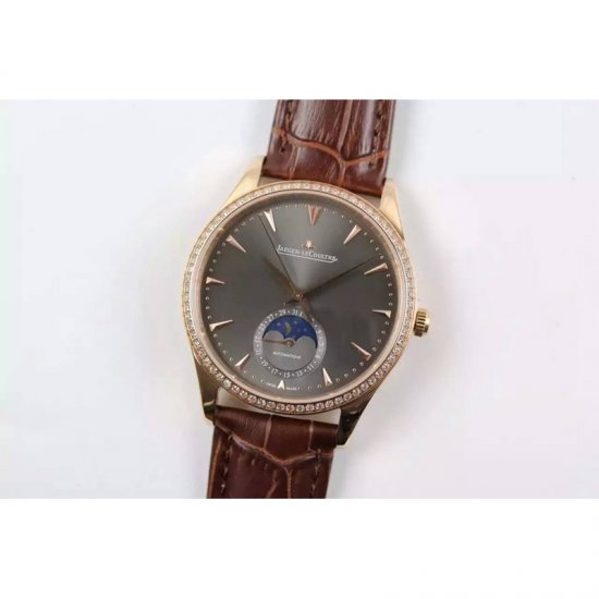 Jaeger-LeCoultre Master Ultra Thin Moon Rose Gold Gray Dial Swis