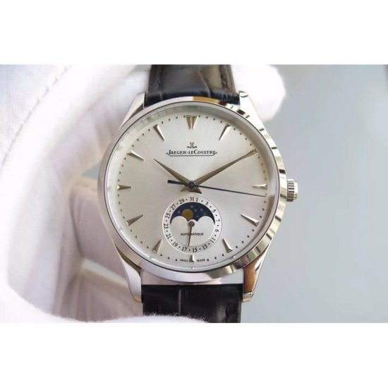 Jaeger-LeCoultre Master Ultra Thin Moon Stainless Steel Silver D