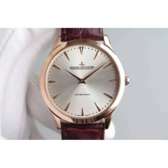 Jaeger-LeCoultre Master Ultra Thin Rose Gold Silver Dial Swiss J