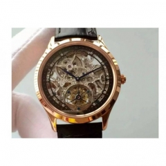 Jaeger-LeCoultre Master Ultra Thin Tourbillon Rose Gold Black &a