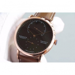 Nomos Lambda Rose Gold Black Dial German DUW 1001