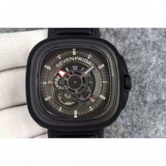 SevenFriday Industrial Engines SF-P3/01 B0562 PVD Black Dial Miy