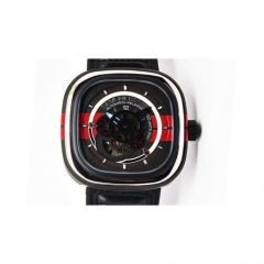 SevenFriday P3 BB PVD Black & Red Dial Miyota 82S7