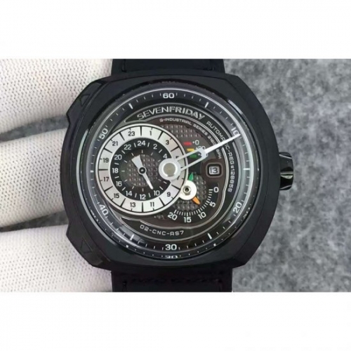 SevenFriday Q-Series Q3/01 PVD Black Dial Miyota 8219