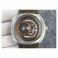 SevenFriday Q-Series Q2/01 Stainless Steel Brown Dial Miyota 821