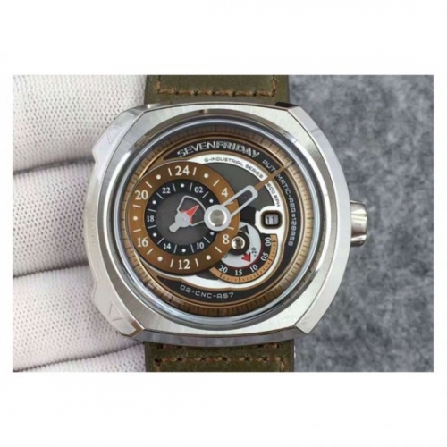 SevenFriday Q-Series Q2/01 Stainless Steel Brown Dial Miyota 821