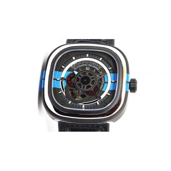 SevenFriday P3 BB PVD Black & Blue Dial Miyota 82S7