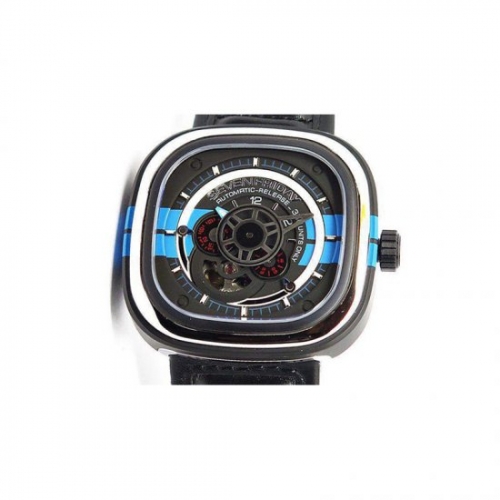 SevenFriday P3 BB PVD Black & Blue Dial Miyota 82S7