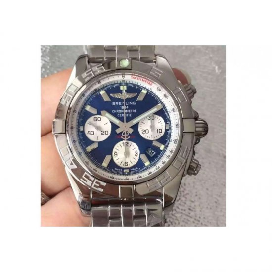 Breitling Chronomat B01 Stainless Steel Blue Dial Swiss 7750