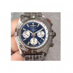 Breitling Chronomat B01 Stainless Steel Blue Dial Swiss 7750