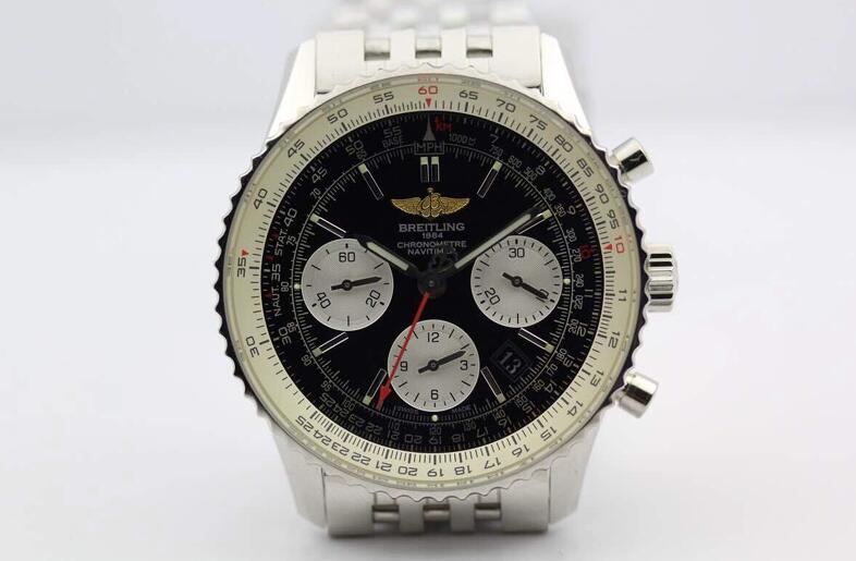 Breitling Navitimer Chronograph Black Dial SWISS 7750