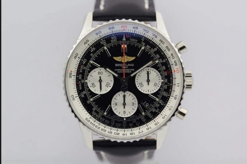 Breitling Navitimer Chronograph Black Dial SWISS 7750