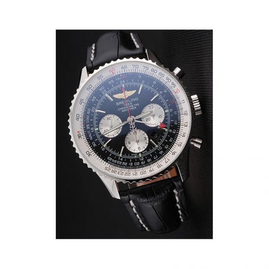 Breitling Navitimer GMT Chronograph Stainless Steel Black Dial S