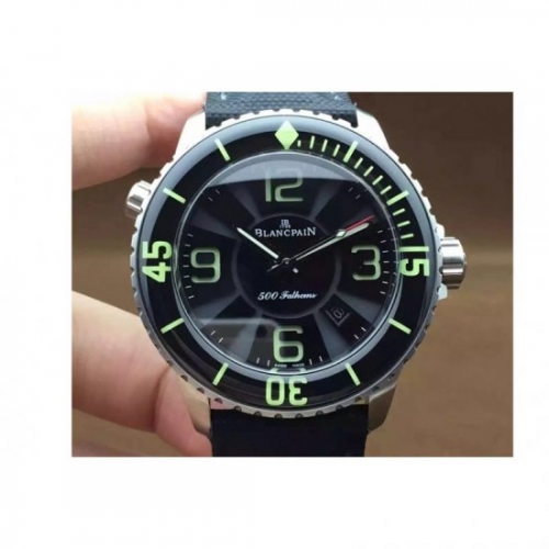 Blancpain 500 Fathoms Titanium Black Dial Swiss 9015