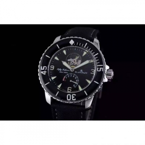 Blancpain Fifty Fathoms Stainless Steel Black Dial Swiss 2824