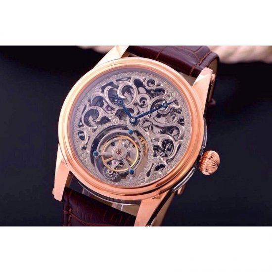 Blancpain Tourbillon Rose Gold Skeleton Dial Swiss Tourbillon