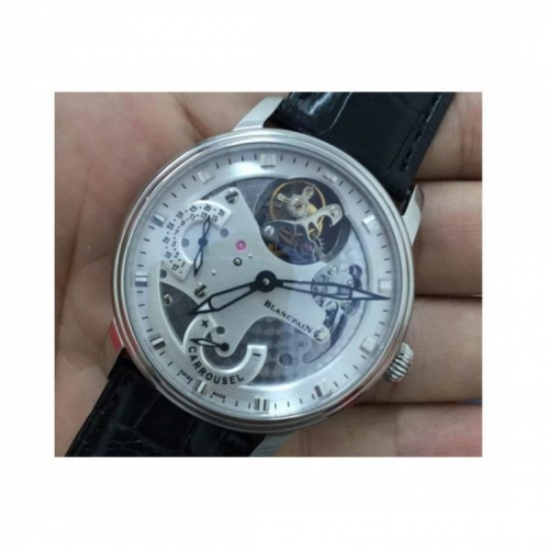 Blancpain Carrousel Tourbillon Stainless Steel White Dial Swiss