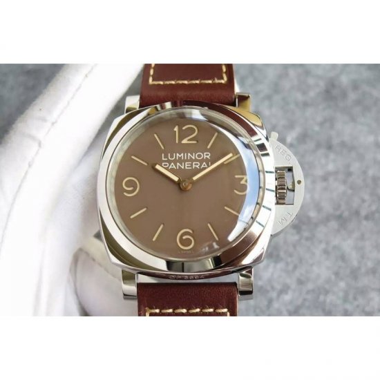 Panerai Luminor 1950 PAM 663 Stainless Steel Brown Dial Swiss 30