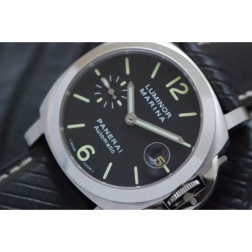 Panerai Luminor Marina PAM 48 Stainless Steel Black Dial Swiss 7