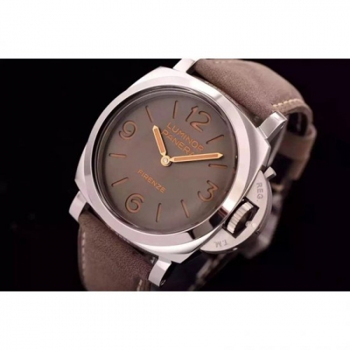 Panerai Luminor Firenze PAM 605 Stainless Steel Brown Dial Swiss