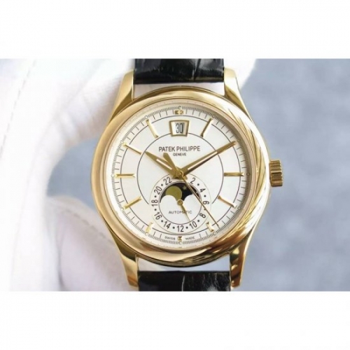 Patek Philippe Annual Calendar 5205 Rose Gold White Dial Swiss 3