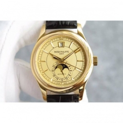 Patek Philippe Annual Calendar 5205 Rose Gold Gold Dial Swiss 32