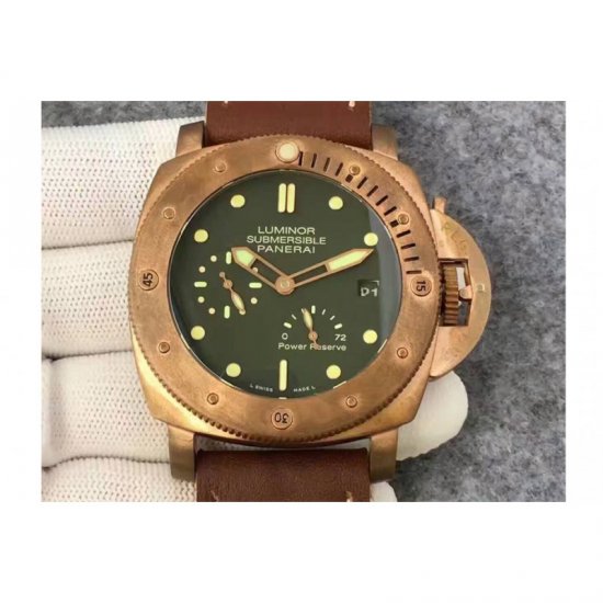 Panerai Luminor Submersibe 1950 PAM 507 Bronzo Green Dial Swiss