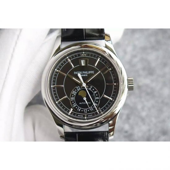 Patek Philippe Annual Calendar 5205 Stainless Steel Black Dial S