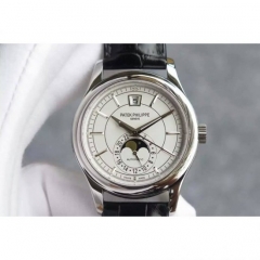 Patek Philippe Annual Calendar 5205 Stainless Steel White Dial S