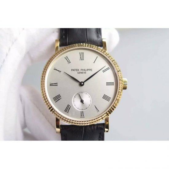 Patek Philippe Calatrava 5119R Yellow Gold White Dial Swiss 215P